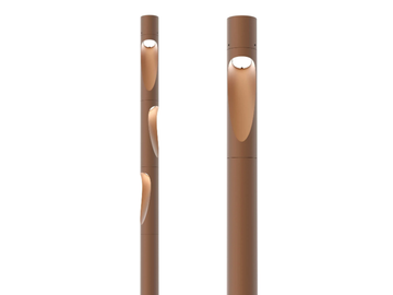 FLINDT PLAZA - LED Corten™ bollard light by Louis Poulsen - view 2